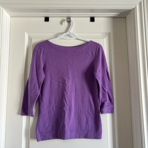 100% Cashmere Boatneck Sweater - Picture 1 of 5